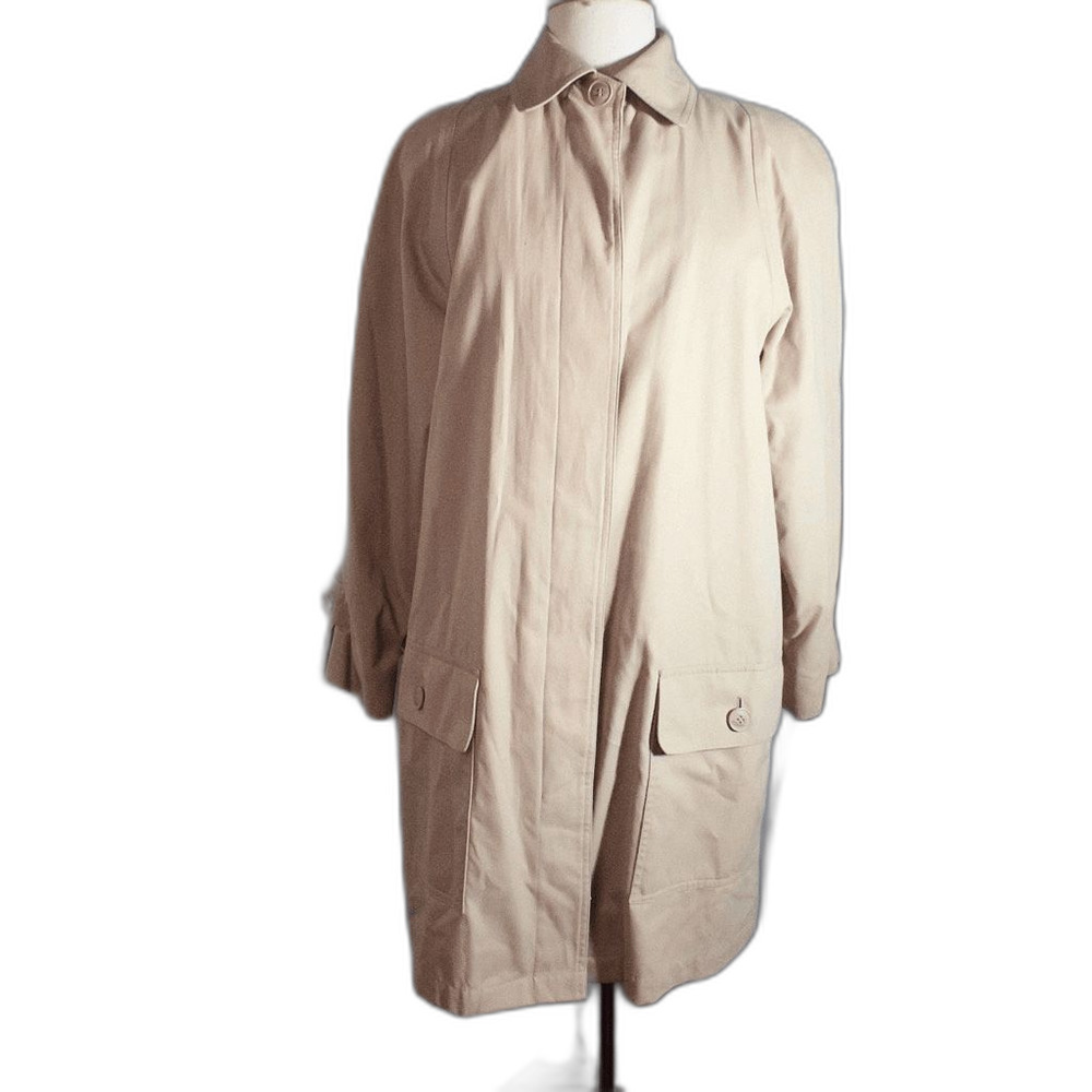 London Fog Coat Size 8 Vintage 90's Boss Lady Corporate Chic Trench Coat